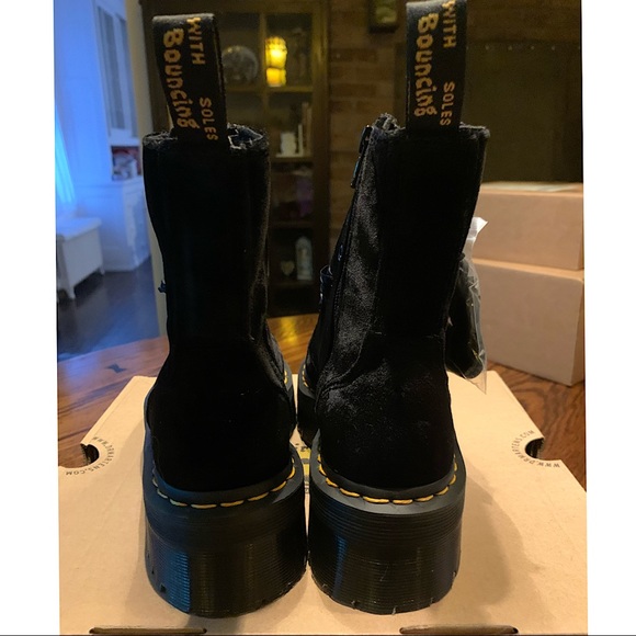 Dr. Martens Jadon Velvet Platform Boot NWOB - Picture 11 of 16